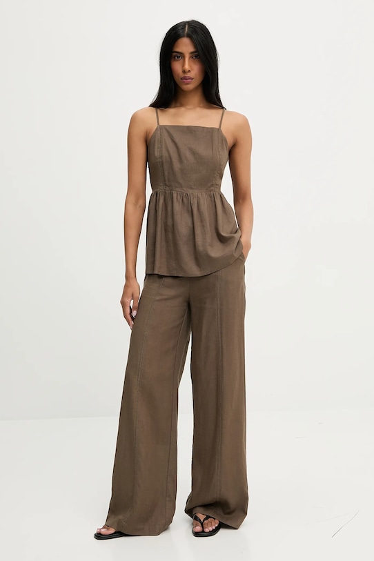 

Комплект из льна Answear.Lab, зеленый