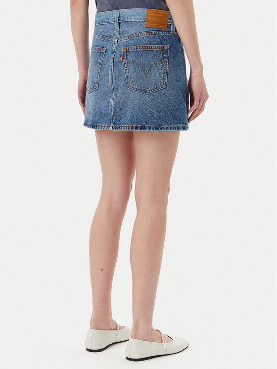 Джинсовая юбка обычного кроя Western 501 001VJ-0001 Levi'S, синий — фото 3