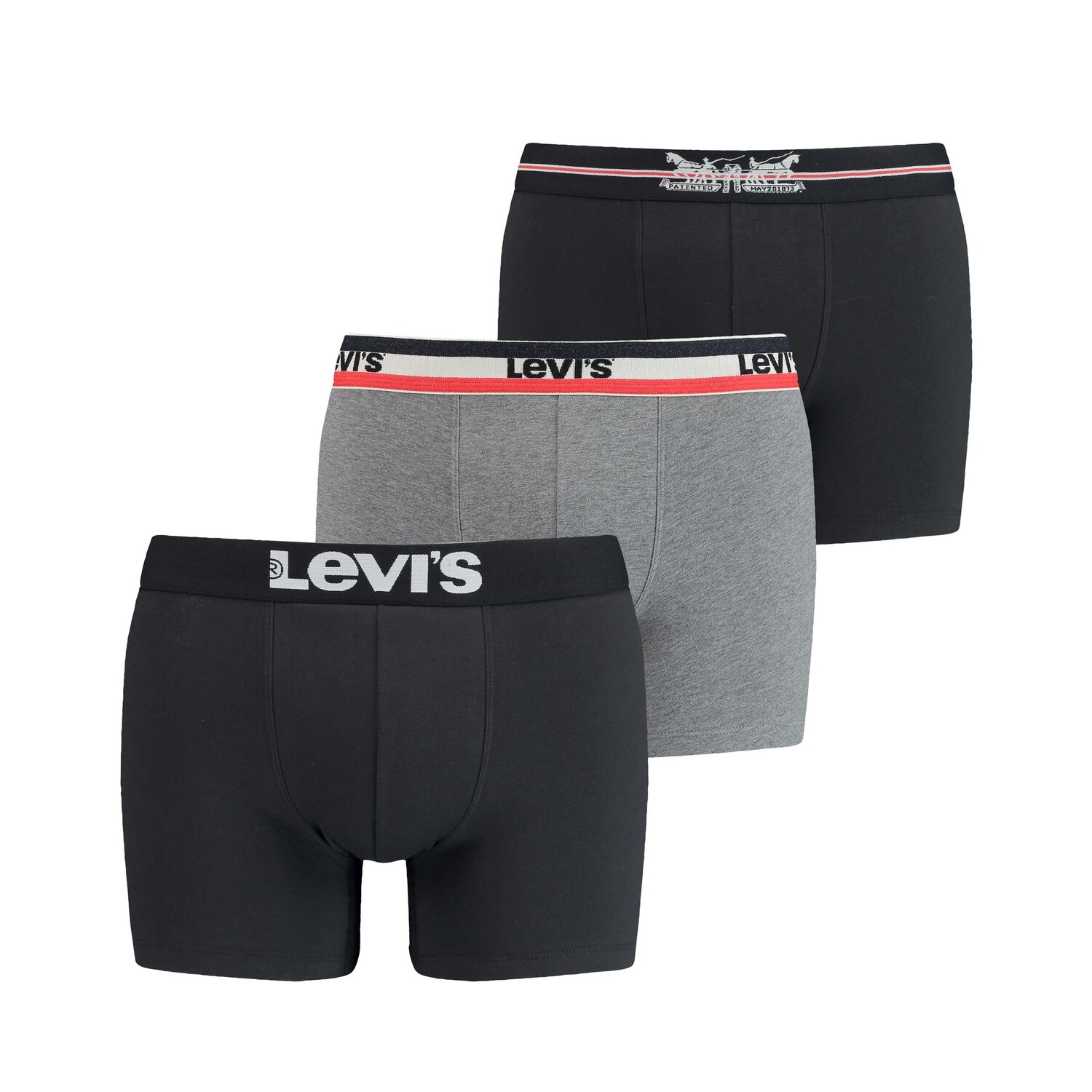 

Боксеры Levi´s BoxershortsLEVIS Men Giftbox LOGO Boxer Brief 3PinBlack, цвет BoxershortsLEVIS Men Giftbox LOGO Boxer Brief 3PinBlack