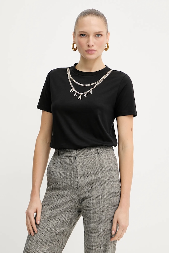 

Футболка BENSOULA из хлопка Silvian Heach, черный