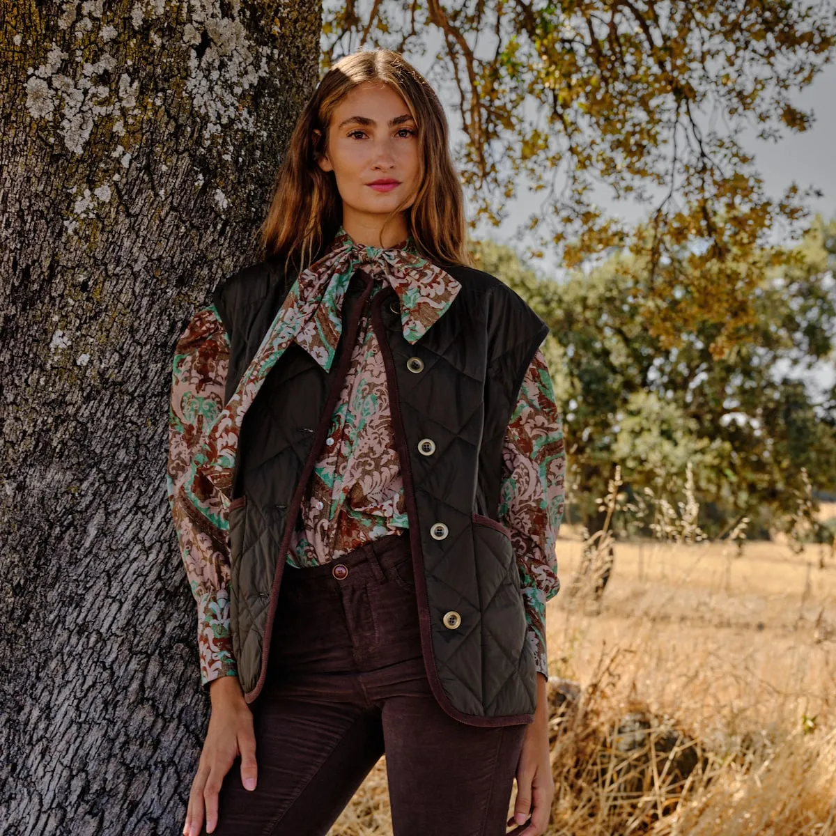 

Женский стеганый жилет Verhunt, зеленый