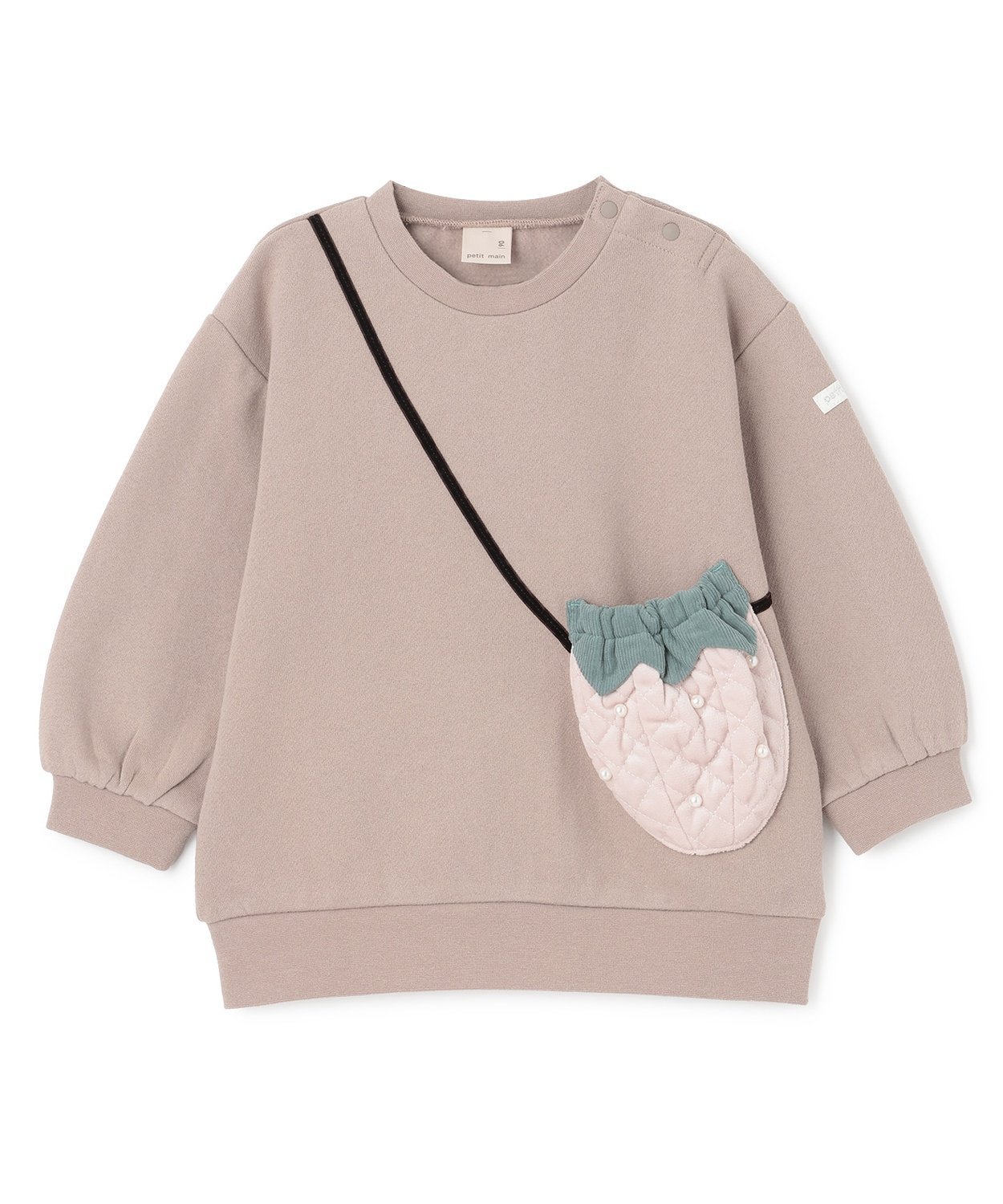 Свитшот Strawberry Pochette Petit main, Mocha tea