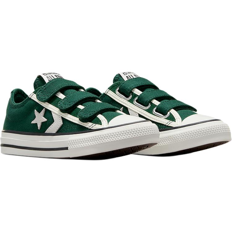 Converse Кеды All Star Low Top детские из холста зеленые для детей 3-7 лет — фото 4