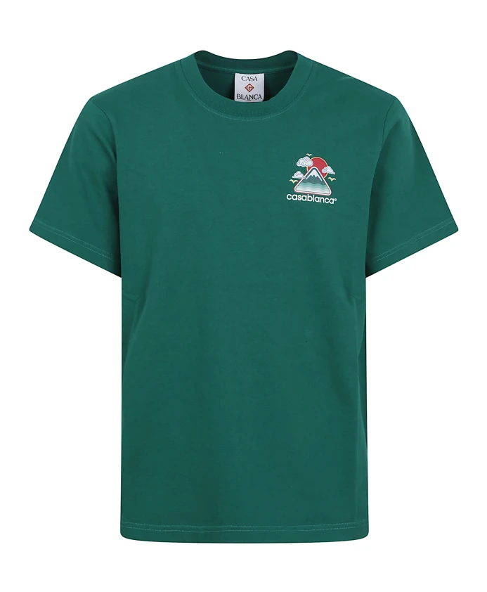 

Зеленая футболка, стильный образ Casablanca, зеленый