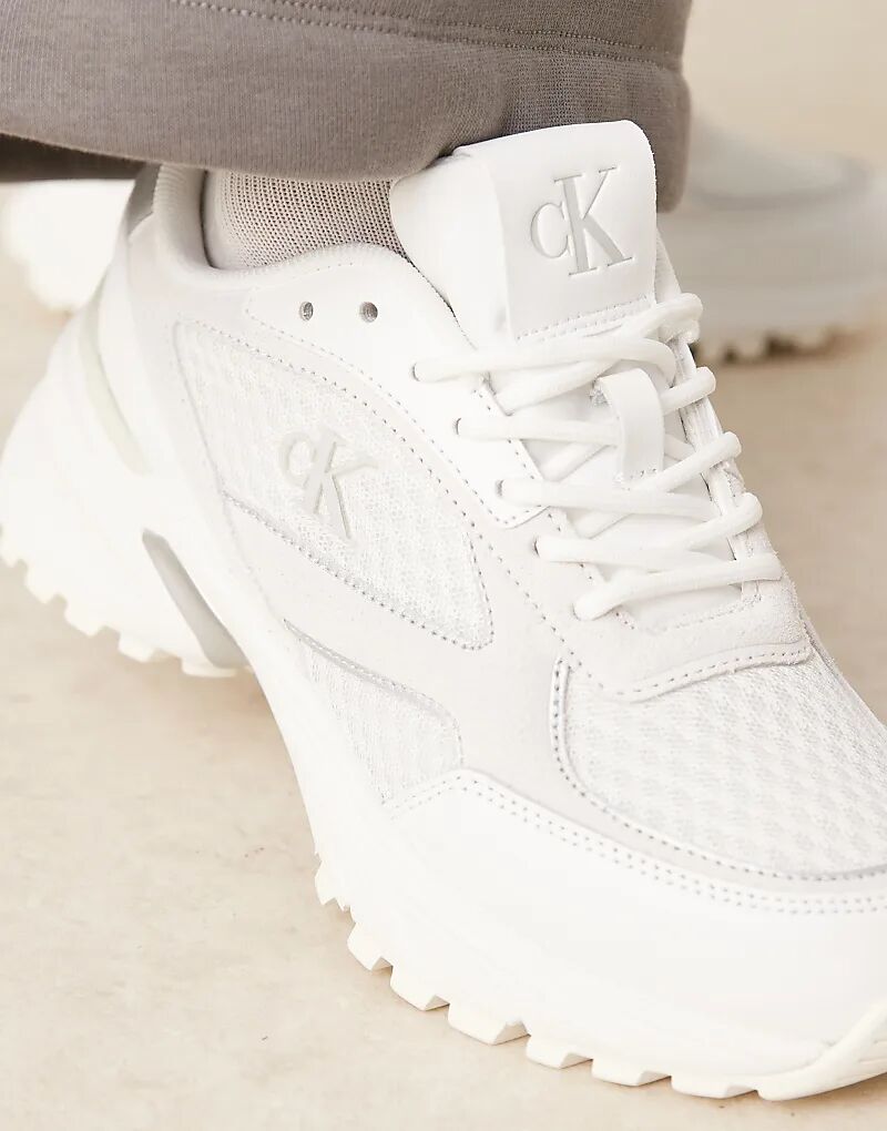 Кроссовки Calvin Klein Tokyo Runner белого и серебристого цветов — фото 4