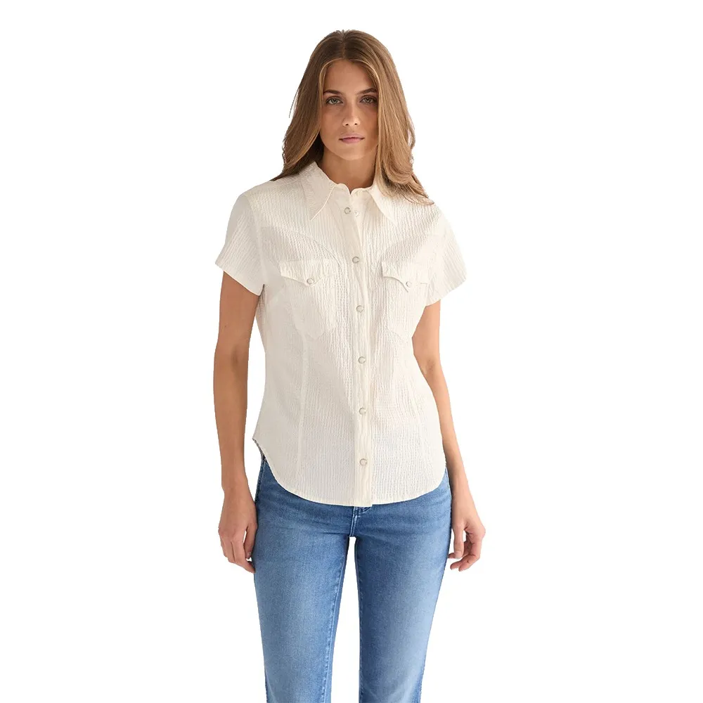 

Рубашка с длинным рукавом в стиле вестерн от Wrangler, белый