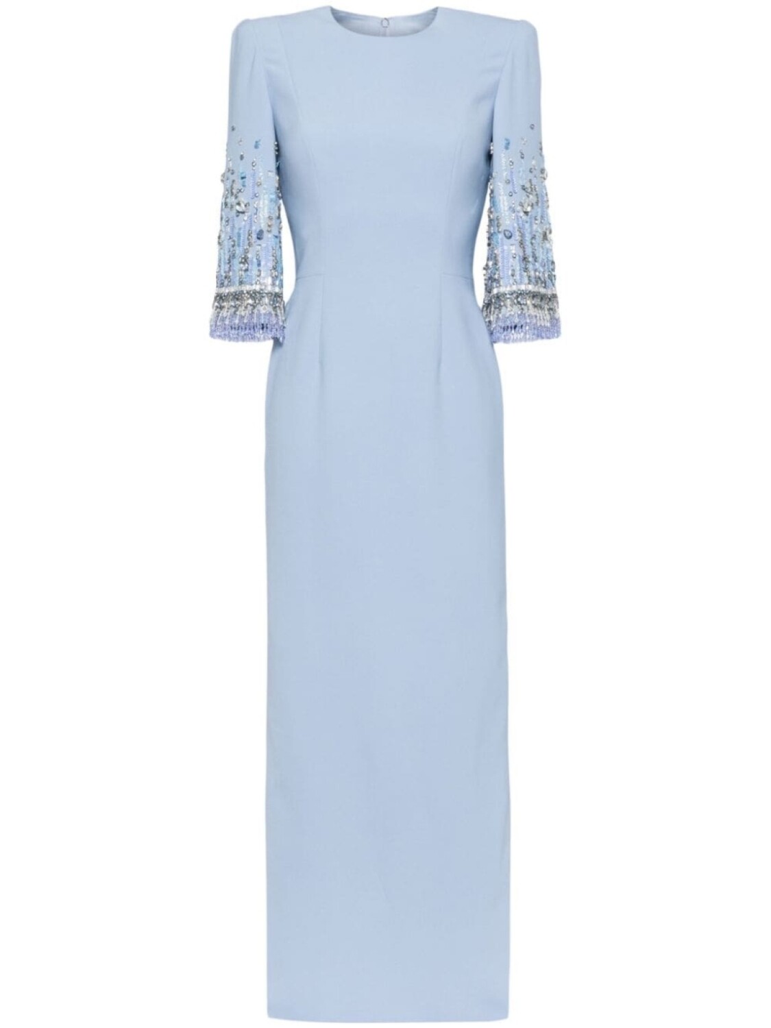 

Декорированное платье макси Bergman Jenny Packham, синий
