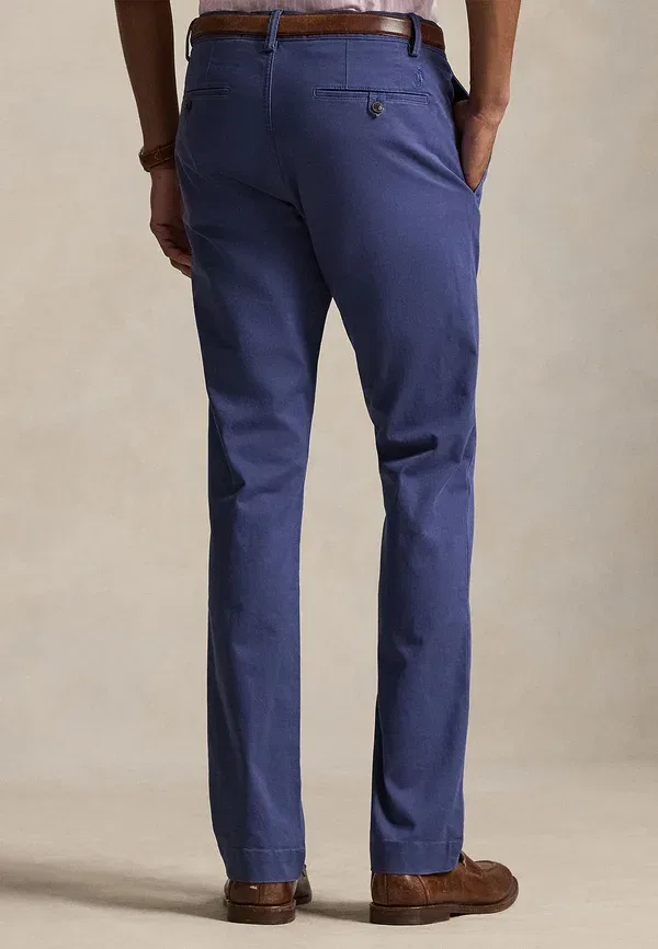Брюки чинос Bedford stretch slim fit Polo Ralph Lauren, светло-синий — фото 3