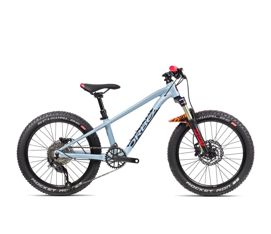 

Детский велосипед Orbea Laufey 20 H20 Blueish Grey - Bright Red (глянец)