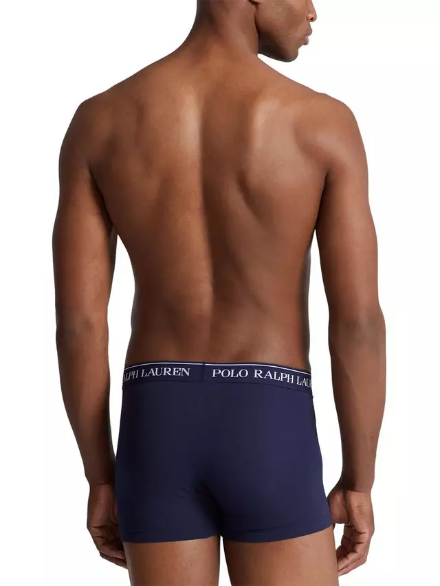 Трусы Ralph Lauren Polo Ralph Lauren Cotton Stretch 5 шт, цвет blue/grey/red — фото 3