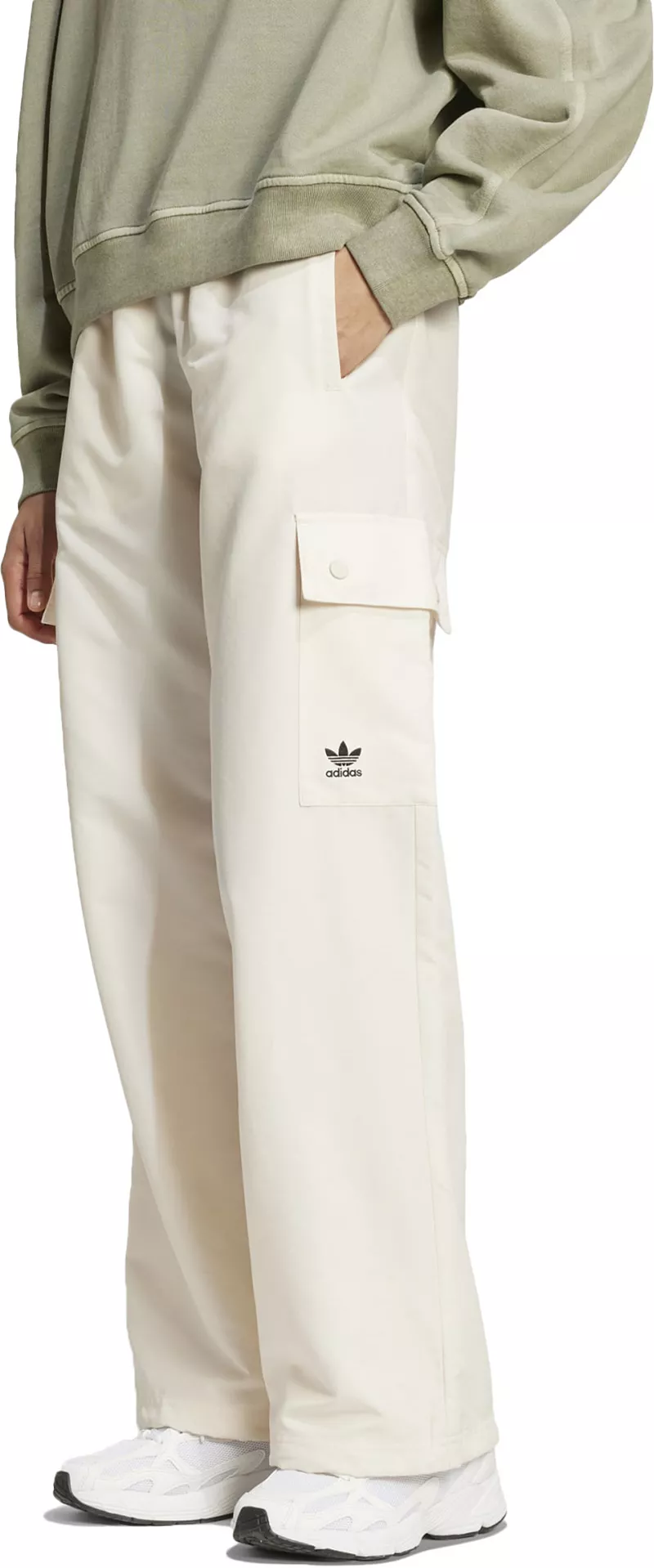 

Женские тканые брюки-карго Adidas Originals Essentials, цвет Wonder White