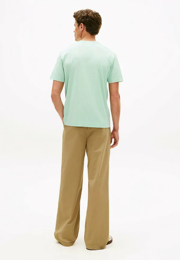 Классическая повседневная футболка с круглым вырезом в стиле smart casual Tommy Hilfiger, Crushed Mint — фото 3