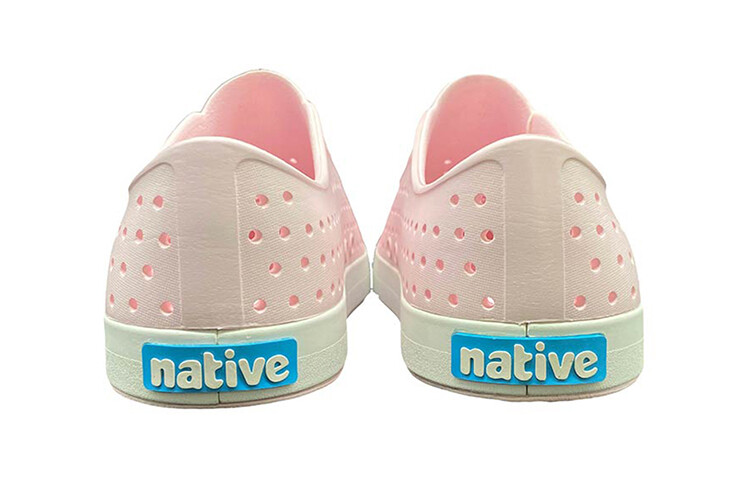 Jefferson Kids Сандалии детские светло-розовые/белые Native Shoes — фото 4