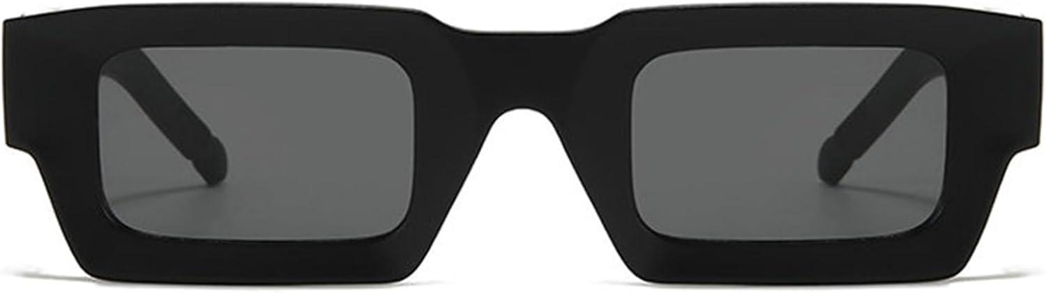 

Солнцезащитные очки Willochra Fashion Square для женщин и мужчин, винтажные, модные, массивные, прямоугольные, с защитой от УФ-излучения UV400, в стиле панк, черные и синие, C1