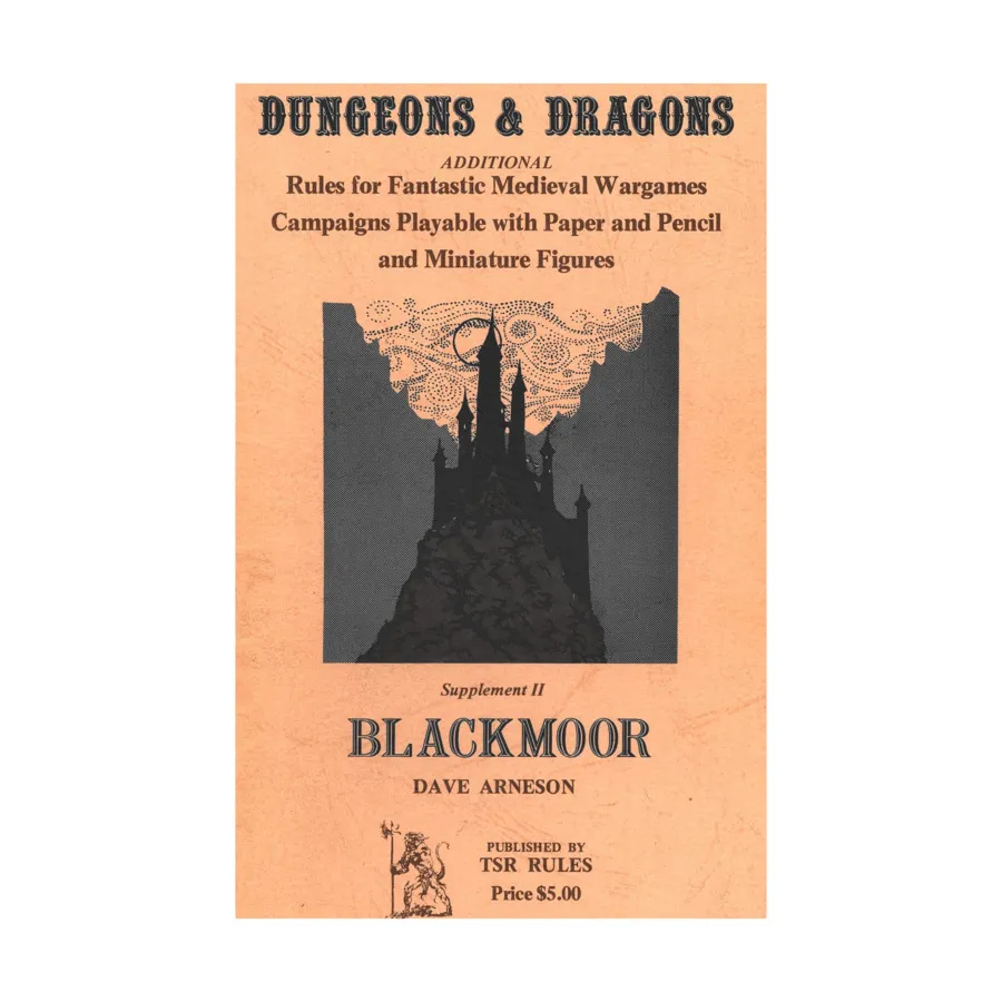 

Supplement #2 - Blackmoor (2nd-4th Printings), Basic Dungeons & Dragons (Original Edition) - Box Sets & Core Rules, мягкая обложка