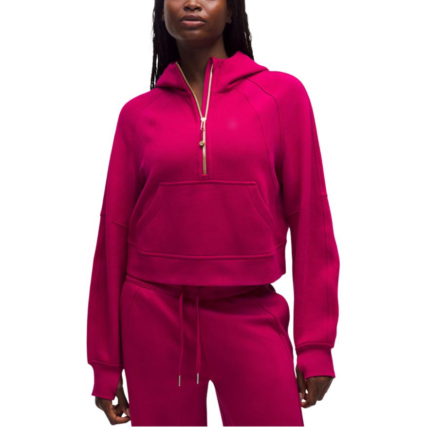 

Свитшот серии Scuba для женщин Lululemon, Berry Rum красный/золотой