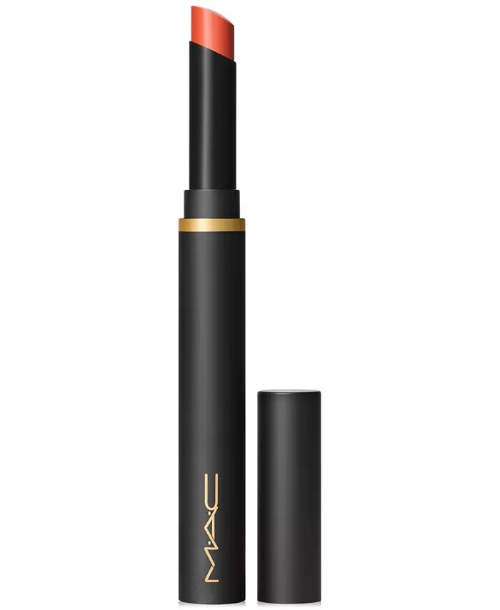 

Увлажняющая матовая губная помада Powder Kiss Velvet Blur Slim Mac, цвет Sorry Not Sorry