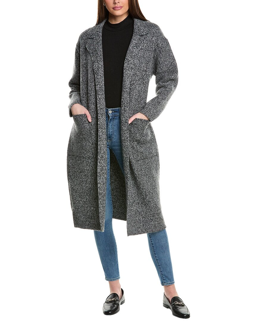 

Кардиган Vince Camuto с лацканами и вырезами, серый