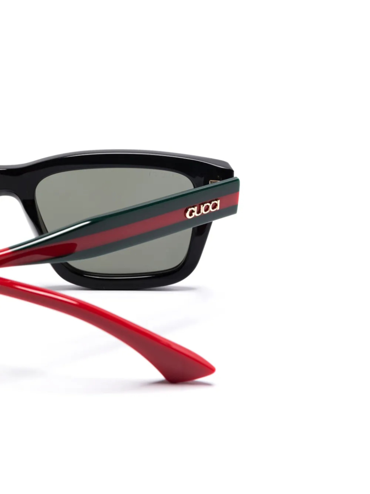 Солнцезащитные очки в квадратной оправе Gucci Eyewear, зеленый — фото 3