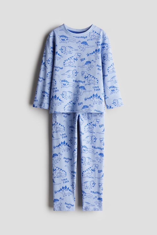 

Пижама из джерси с рисунком H&M, голубой