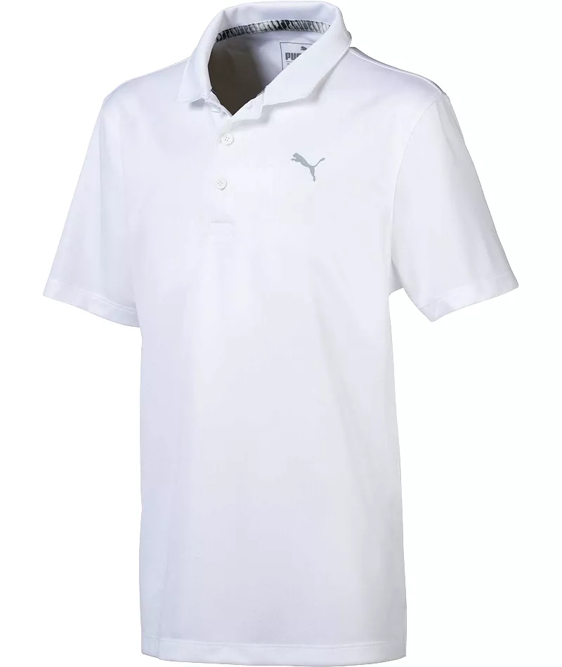 

Футболка-поло для гольфа для мальчиков PUMA Essential, цвет Bright White