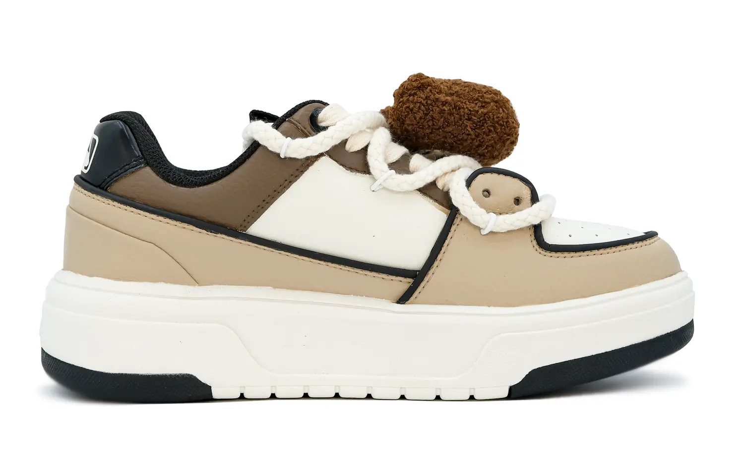 

Кроссовки MLB Chunky Liner Skateboarding Shoes Unisex Low-top White, цвет Coffee