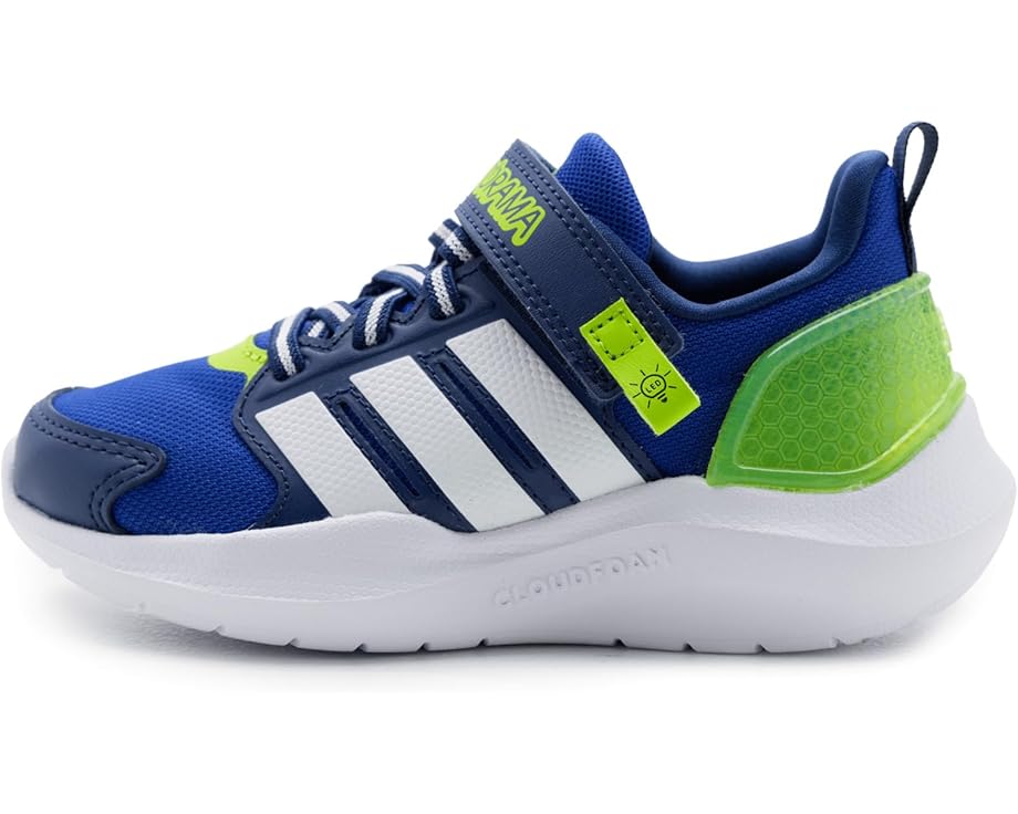Детские кроссовки Adidas Lightorama (маленький ребенок) Adidas Kids, Lucid Blue/White/Solar Slime — фото 4