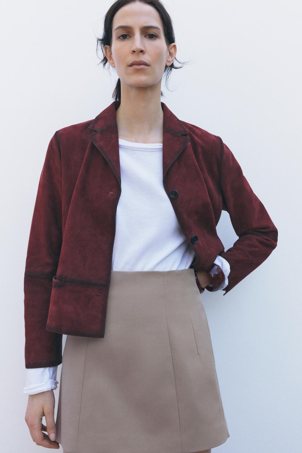 

Мини - юбка ZARA, серый