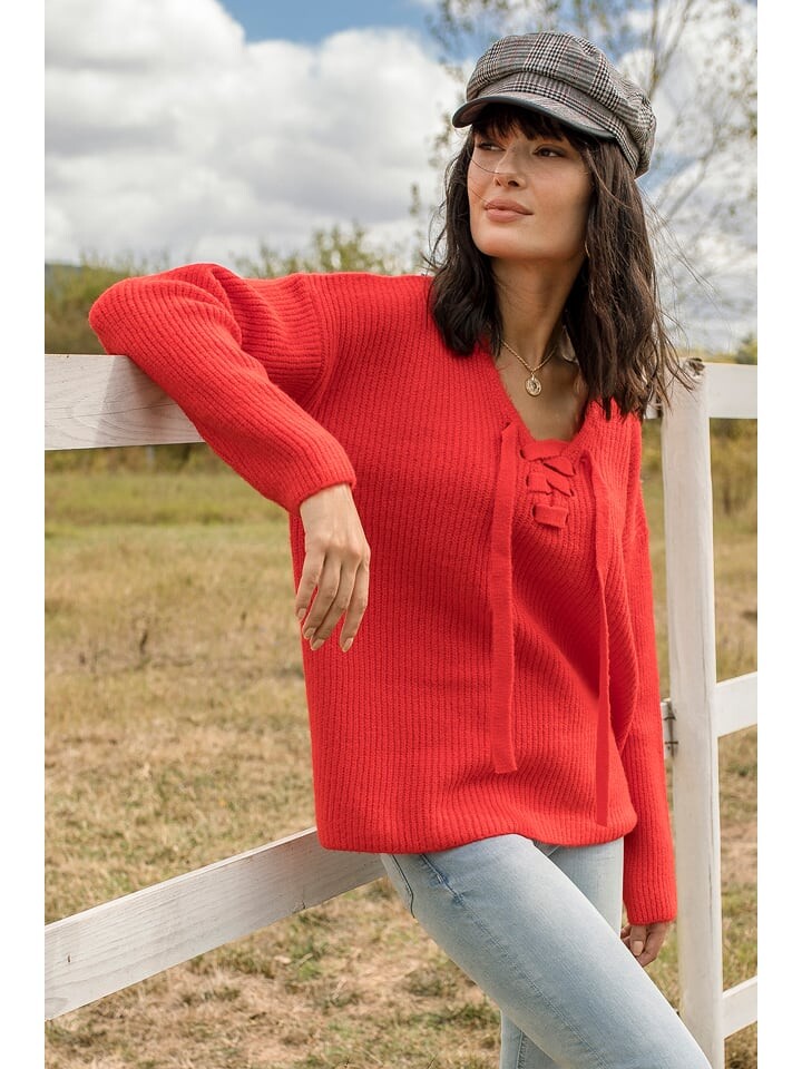 

Пуловер Milan Kiss Pullover, коралловый