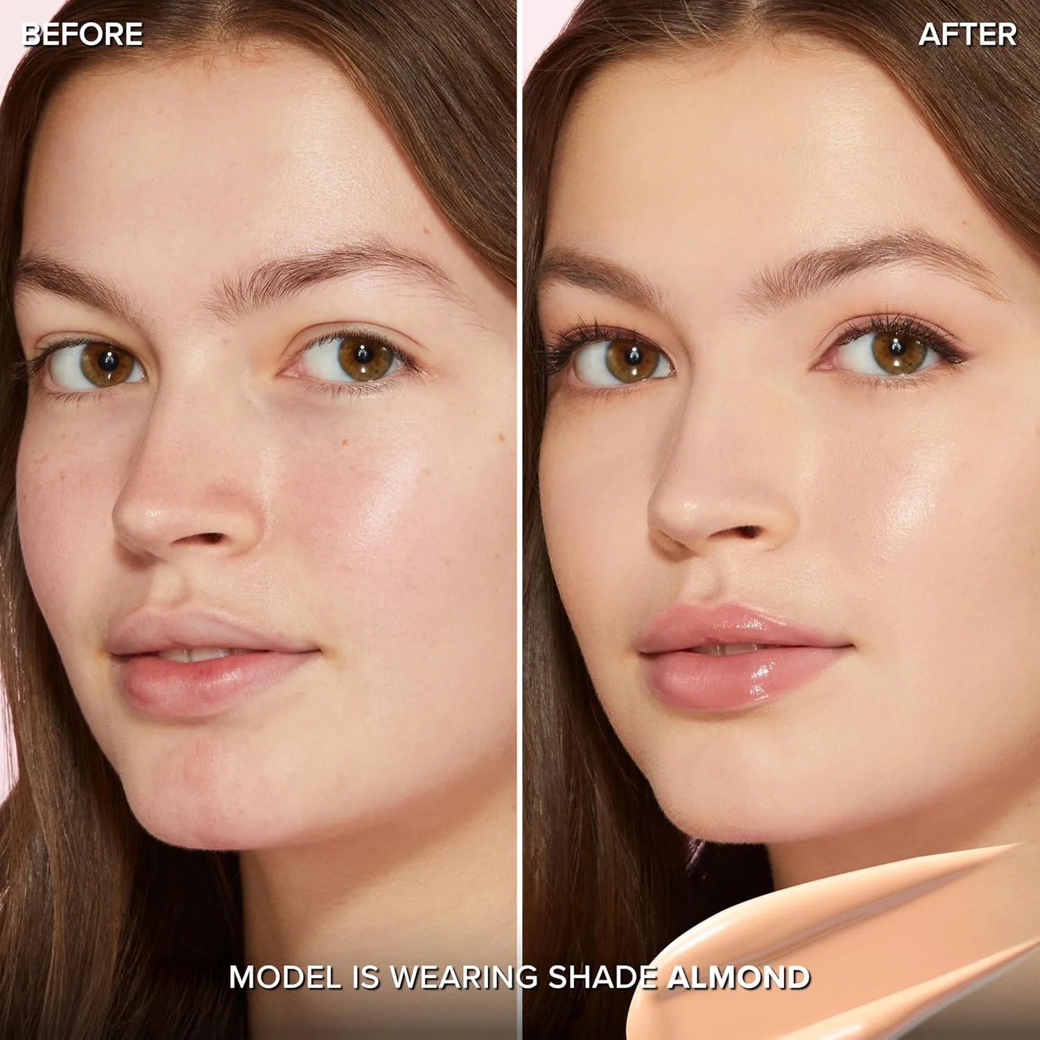 Тональный крем Too Faced Born This Way Natural Finish Longwear Liquid Foundation | Среднее и плотное покрытие | Увлажняющий + без масел, 04 Almond (Fair with Golden Undertones) — фото 2