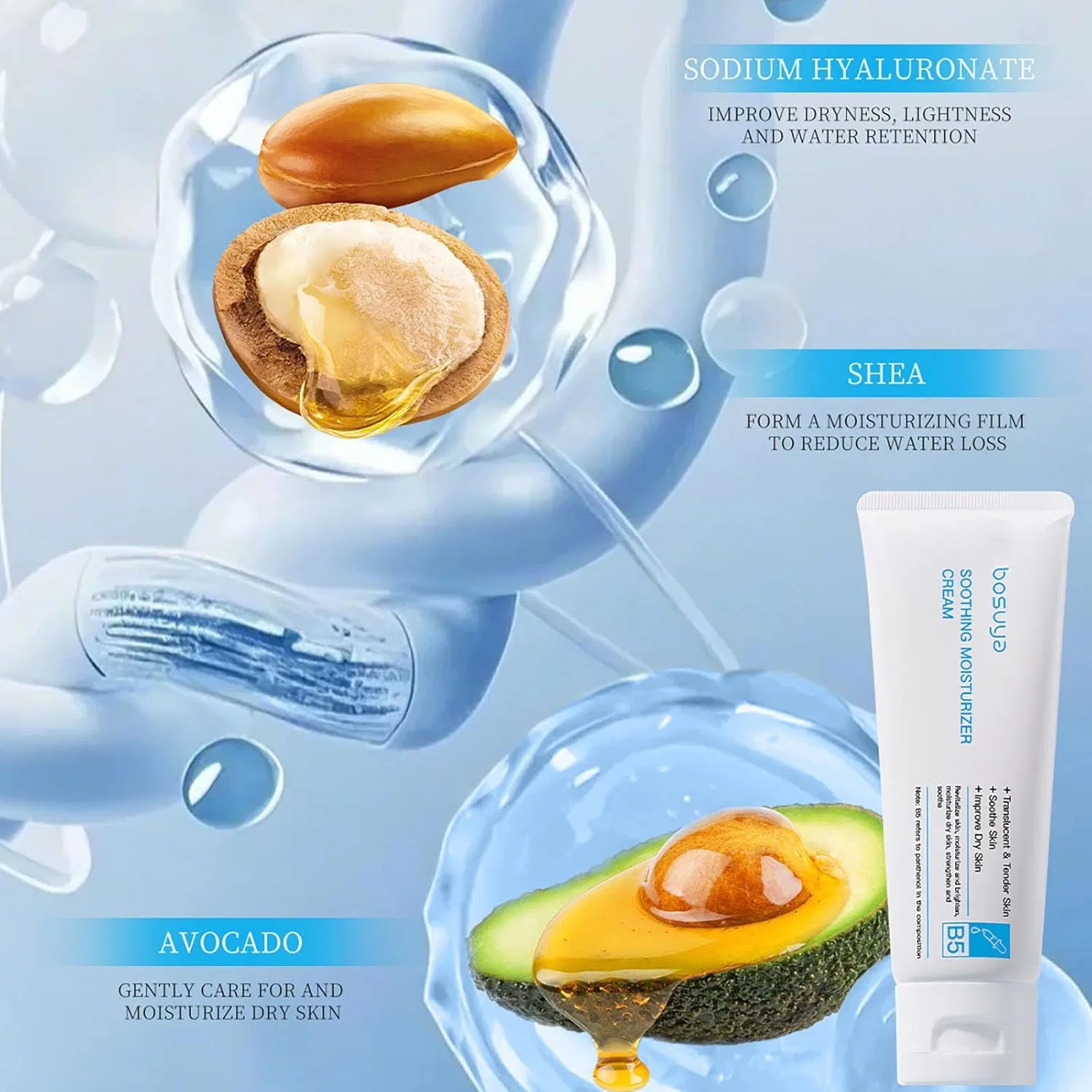 Эмульсия — Дневной Vitamin B5 Moisture Cream, , ультраувлажнение, 80 г — фото 4