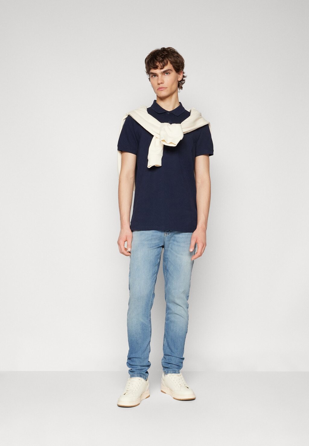 

Поло Slim Placket Tommy Hilfiger, темно-синий
