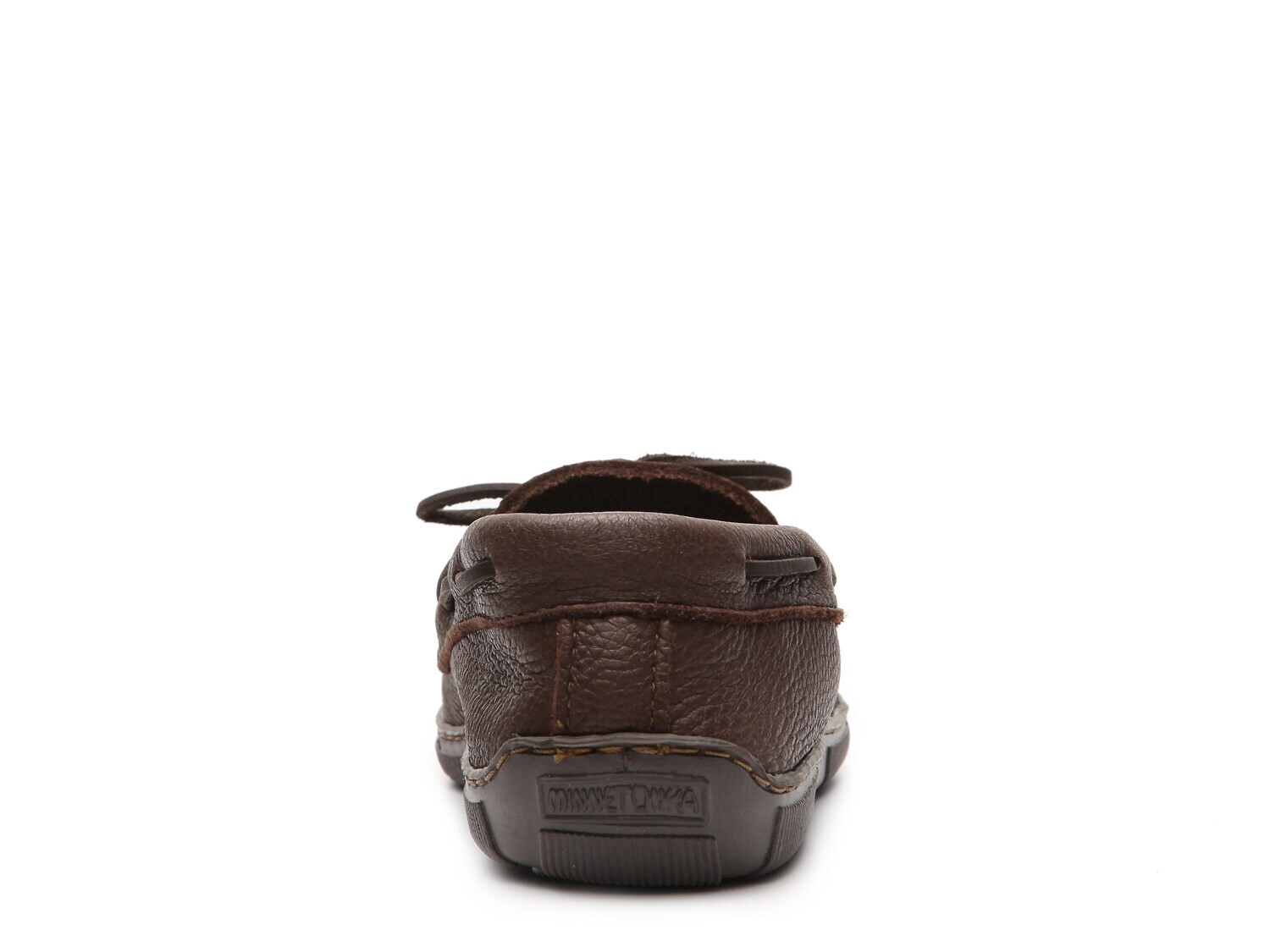 Лоферы Minnetonka Moosehide Classic, коричневый — фото 4