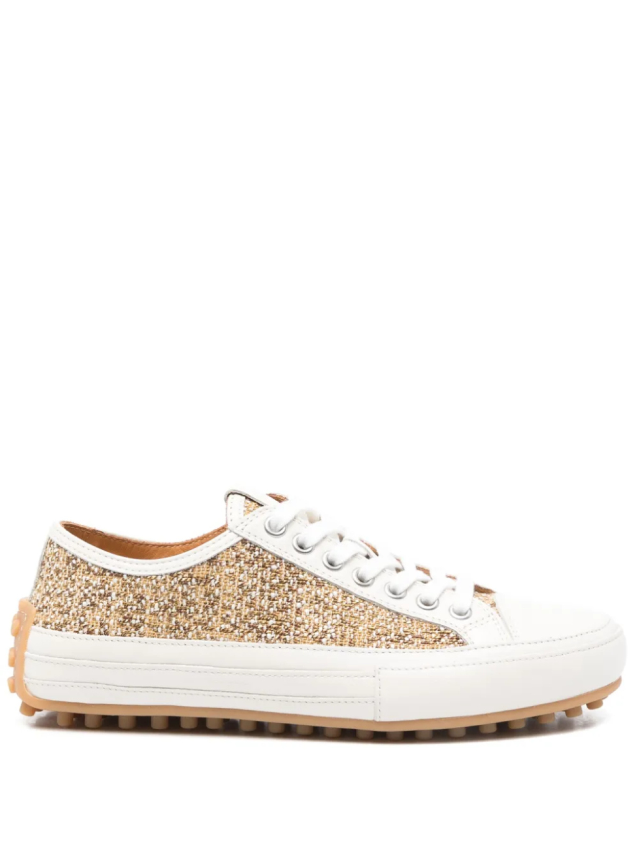 Твидовые кроссовки Tod's, нейтральный