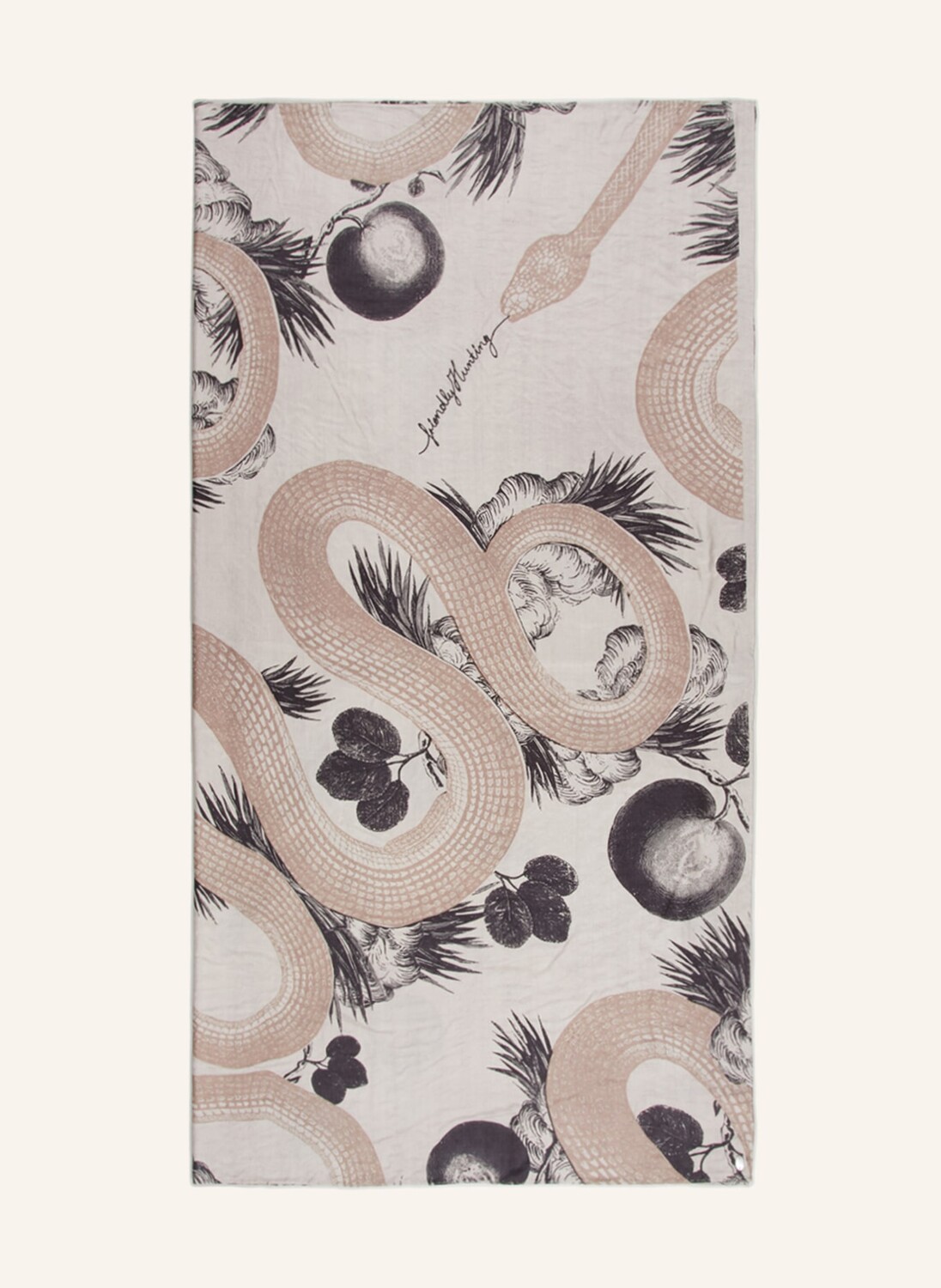

Шелковый шарф garden eden friendly hunting, цвет CREME/TAUPE/SCHWARZ