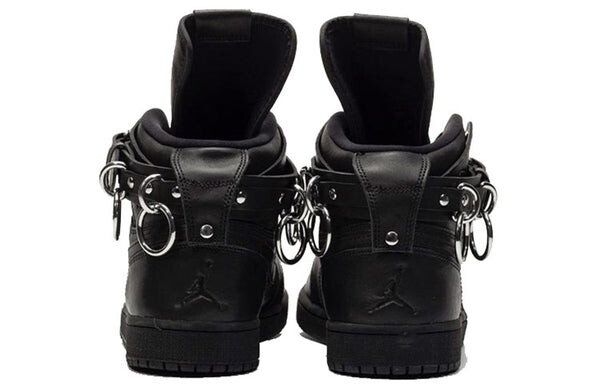 Кроссовки с 1 ремешком в стиле ретро x comme des garcons Air Jordan, черный — фото 4