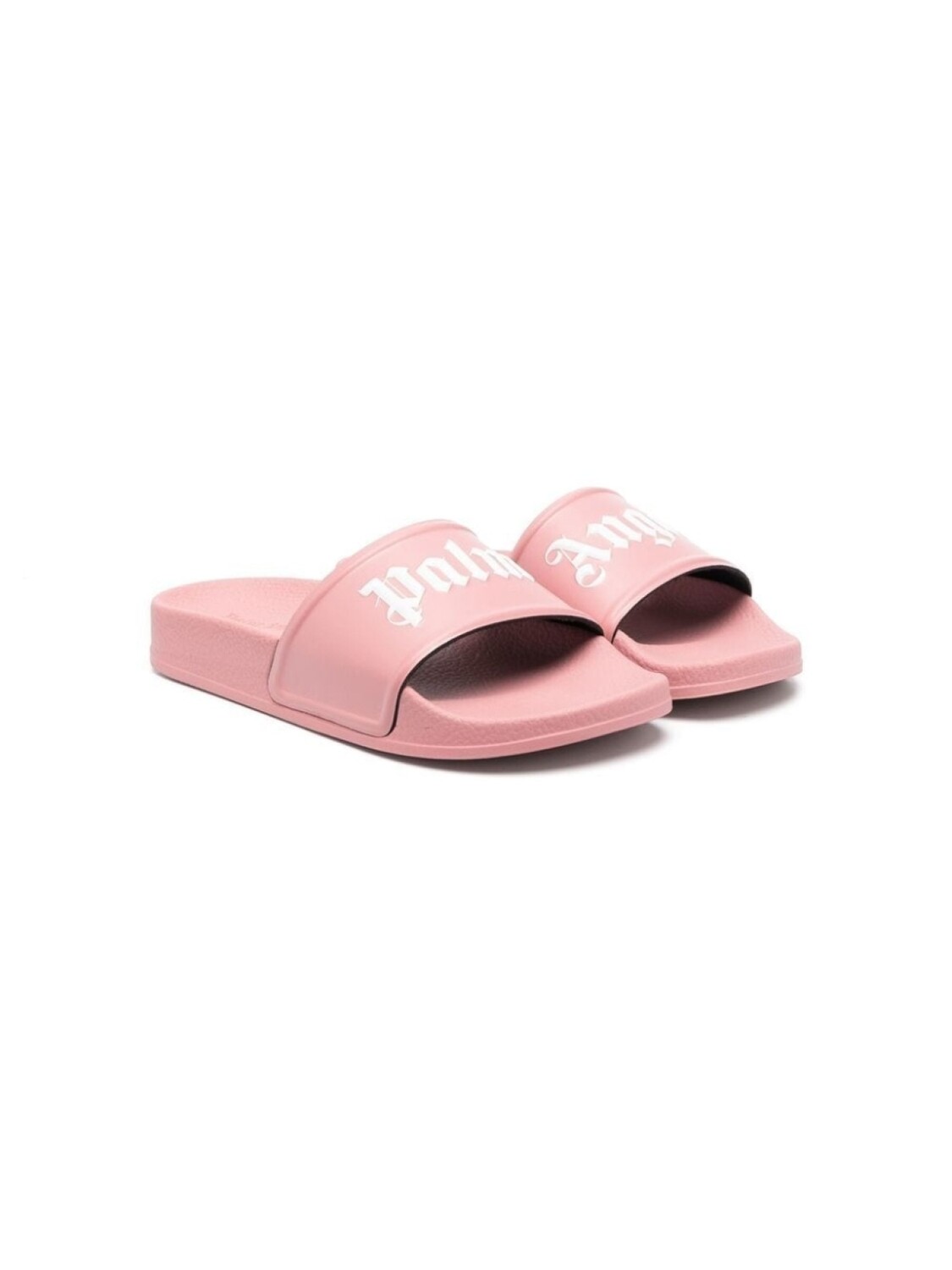 

Детские плоские тапочки с логотипом Palm Angels Kids, розовый