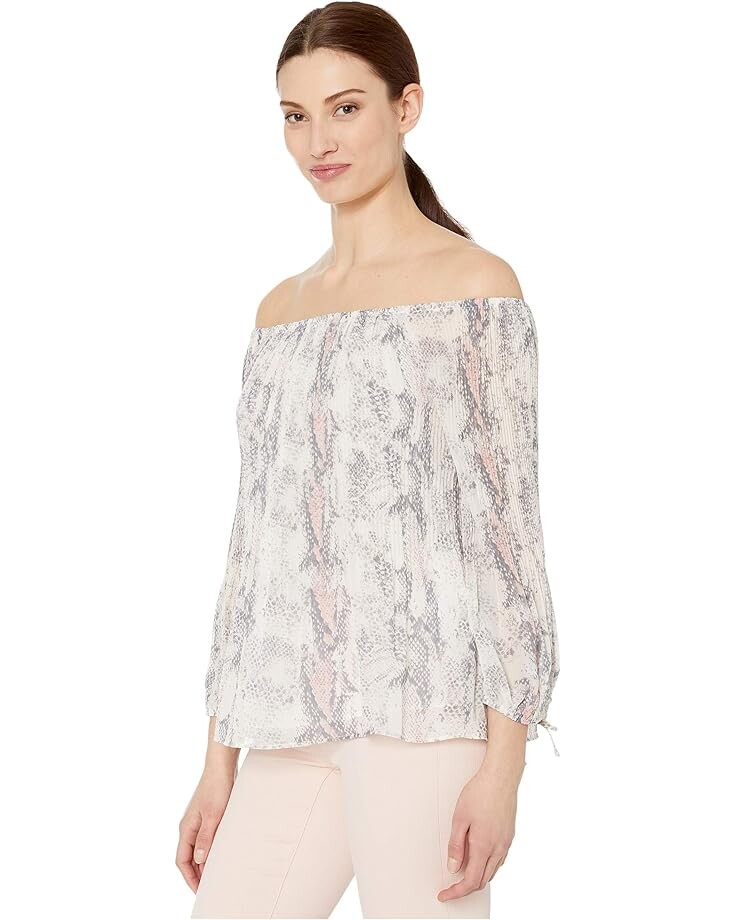 

Блуза Tribal On and Off Shoulder Plisse Blouse, цвет Mauve