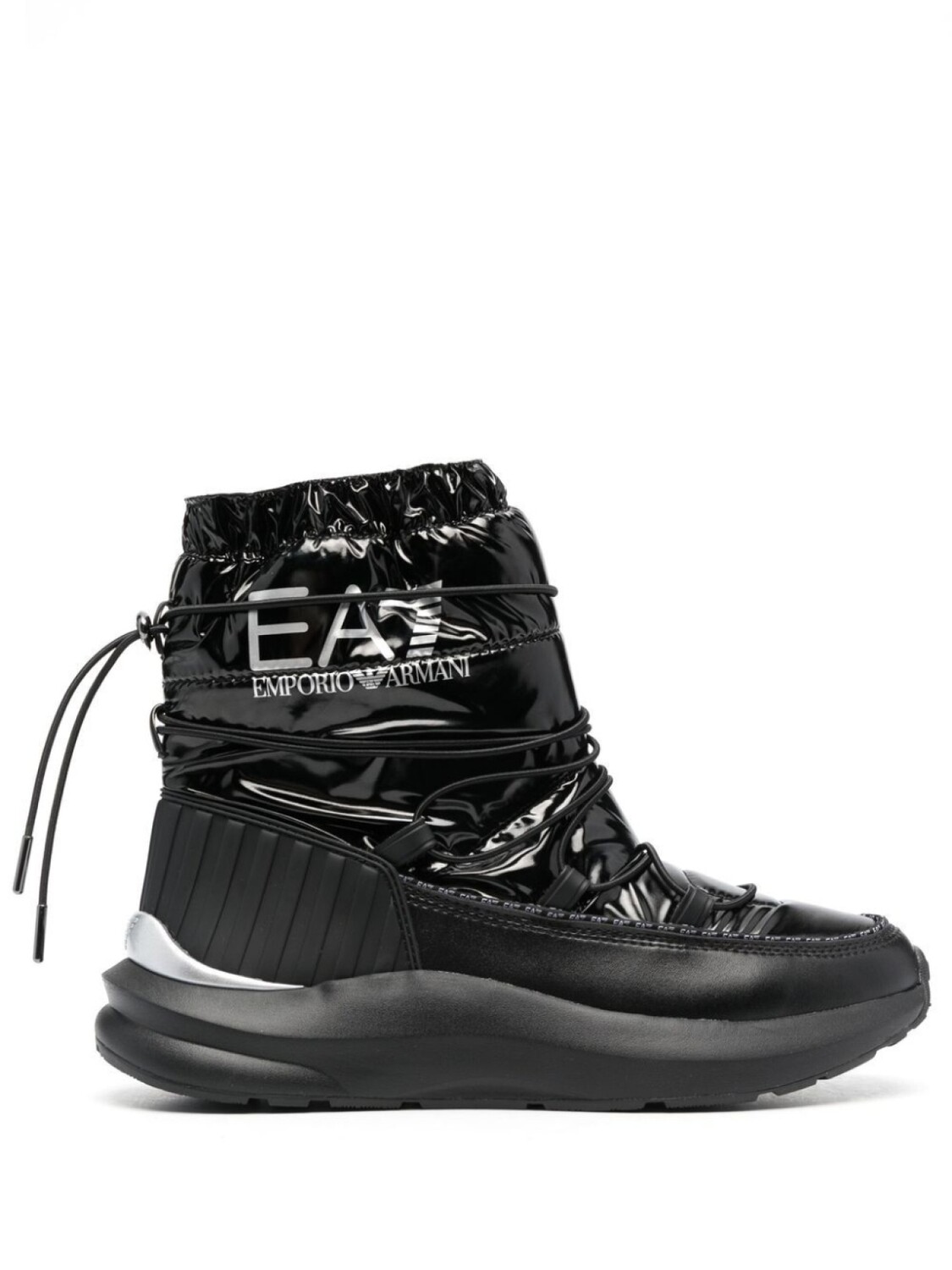 

Ea7 Emporio Armani стеганые зимние ботинки с логотипом, черный