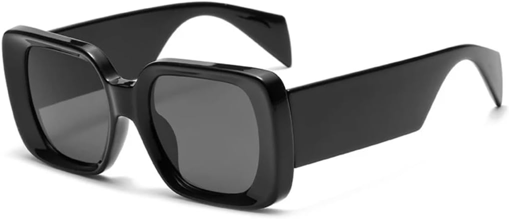 

Модные женские солнцезащитные очки большого размера, желейного цвета, ретро-узор, широкие дужки; мужские градиентные очки, защита от УФ-излучения UV400 UUPTTPL, Black Grey