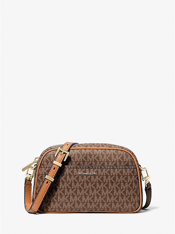 

Маленькая сумка Jet Set через плечо для камеры с фирменным логотипом Michael Kors, Brn/Acorn