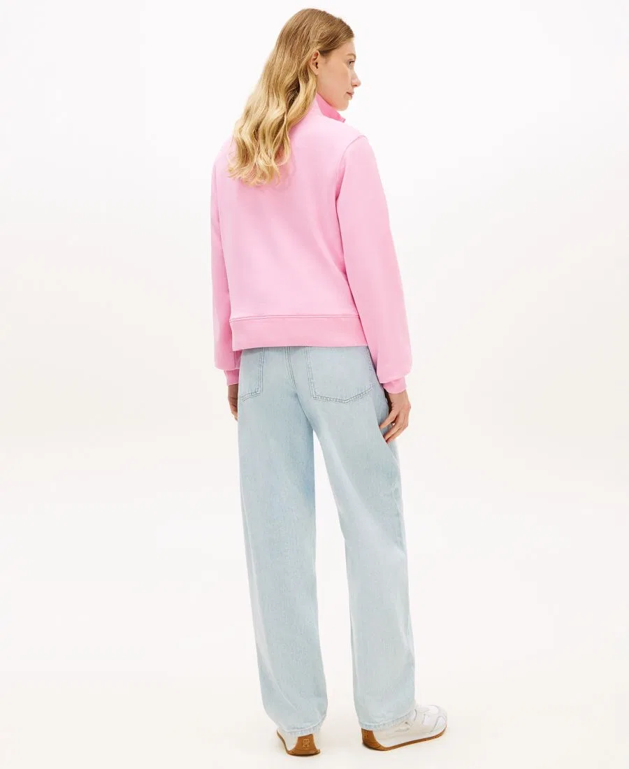 Женская толстовка с застежкой-молнией до середины груди Tommy Hilfiger, Rose Petal — фото 4