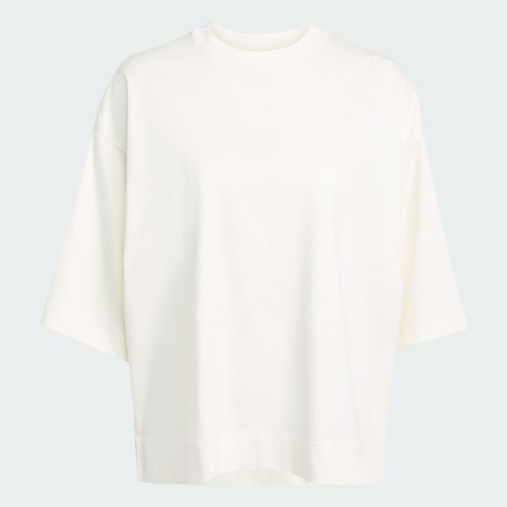 Футболка Adidas Soft Lux Loose Tee, цвет Off White — фото 4