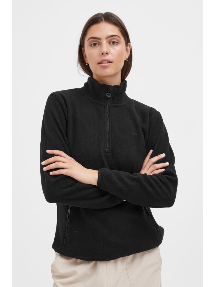 

Кардиган North Bend Troyer NBConni W 233865MMM Atmungsaktive Fleecepullover mit Troyer Kragen, черный