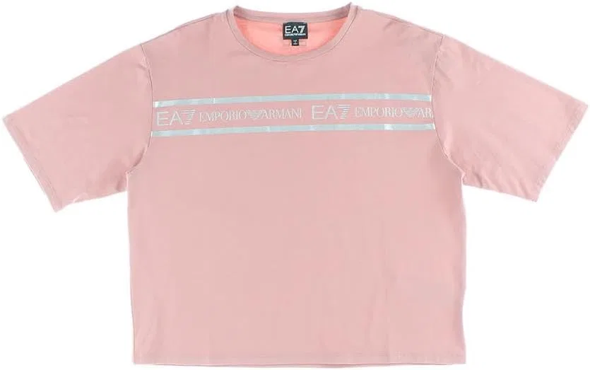Футболка Emporio Armani EA7, Rose Pink-pink — фото 3