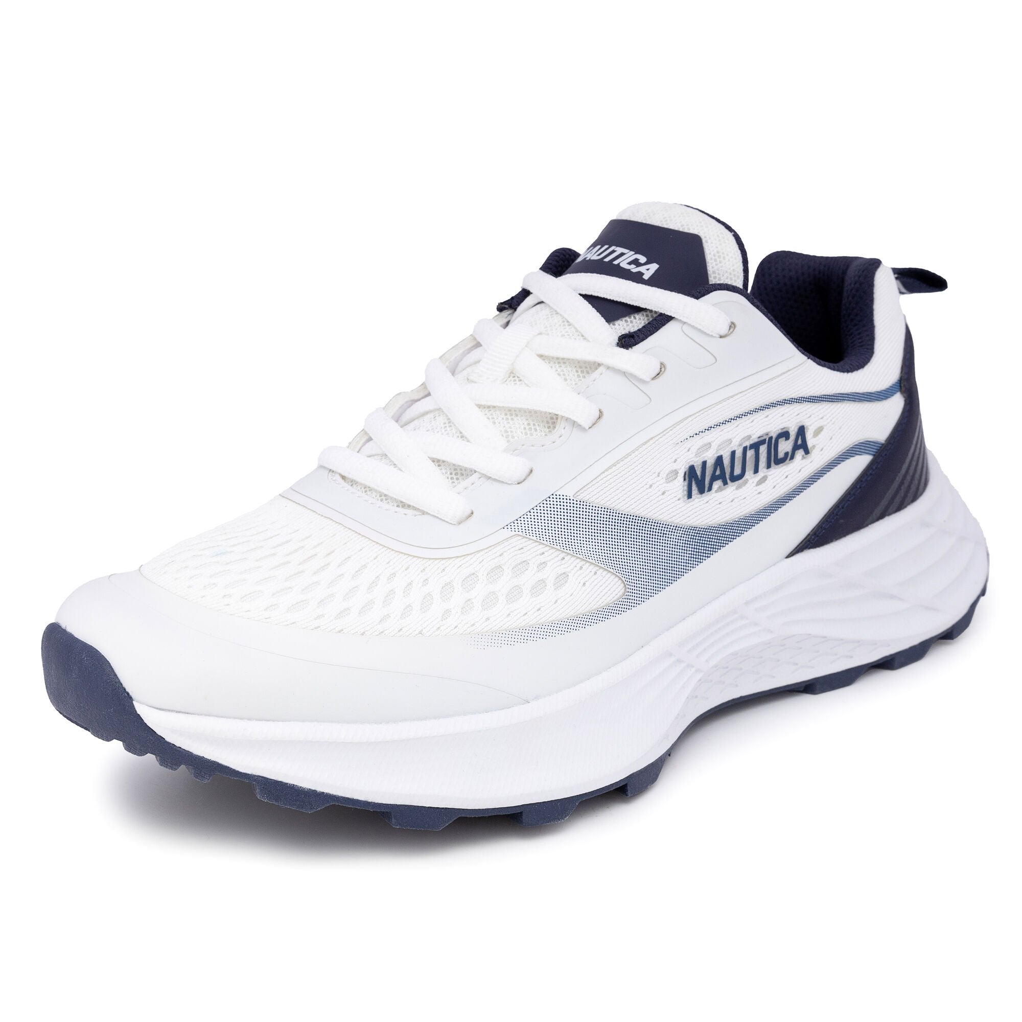 

Мужские сетчатые кроссовки с логотипом Nautica, цвет tin grey