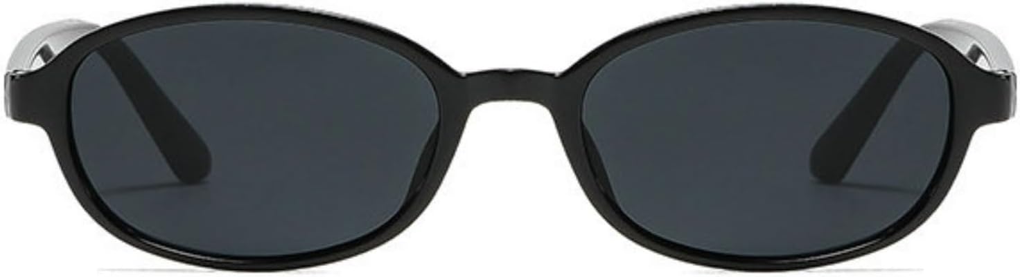 

Солнцезащитные очки Willochra в стиле ретро, ​​овальные, модные, черные, в стиле 90-х, легкие, маленькие, круглые, в стиле Y2K, солнцезащитные очки с защитой от УФ-излучения UV400, C1