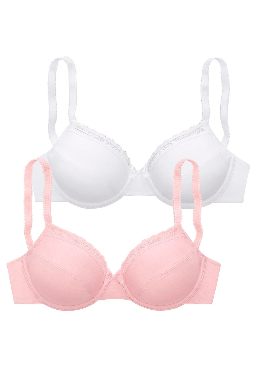 

Футболка-бюстгальтер NUANCE, Pastel pink/White