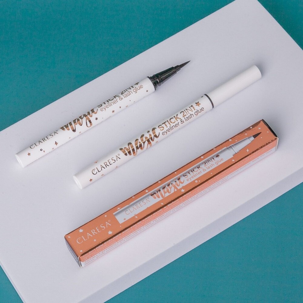Claresa, Magic Stick 2в1, подводка для глаз и клей для ресниц, 0,08 г — фото 2