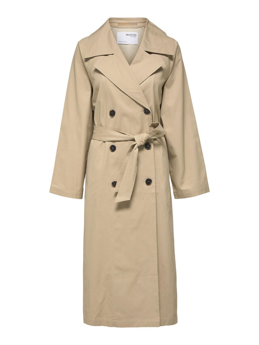 

Тренч SELECTED FEMME Between-Seasons Coat, бежевый